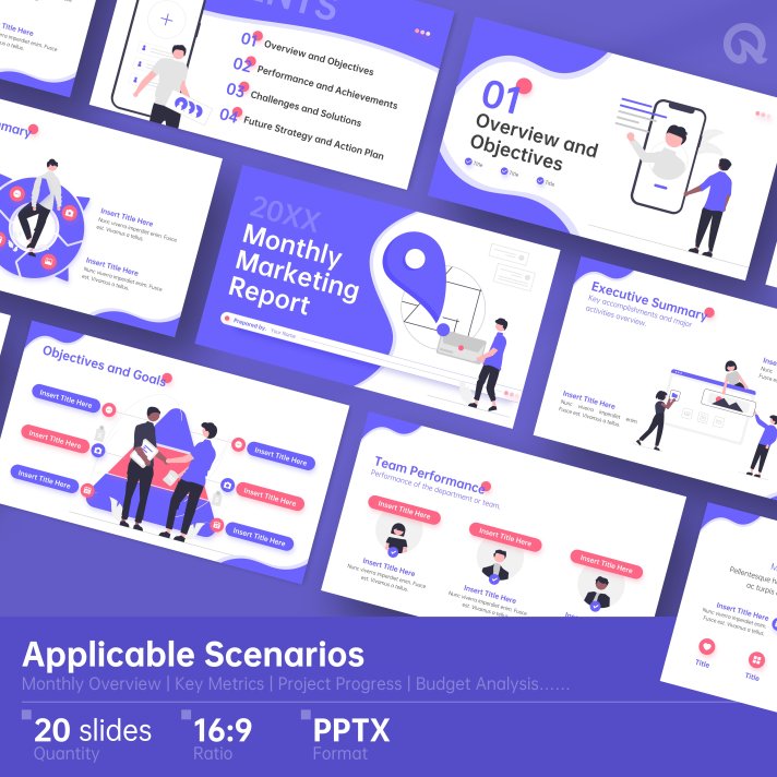 Monthly report template